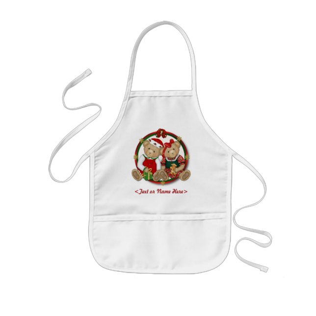Avental Infantil Beary Felry, Círculo de Natal (Frente)