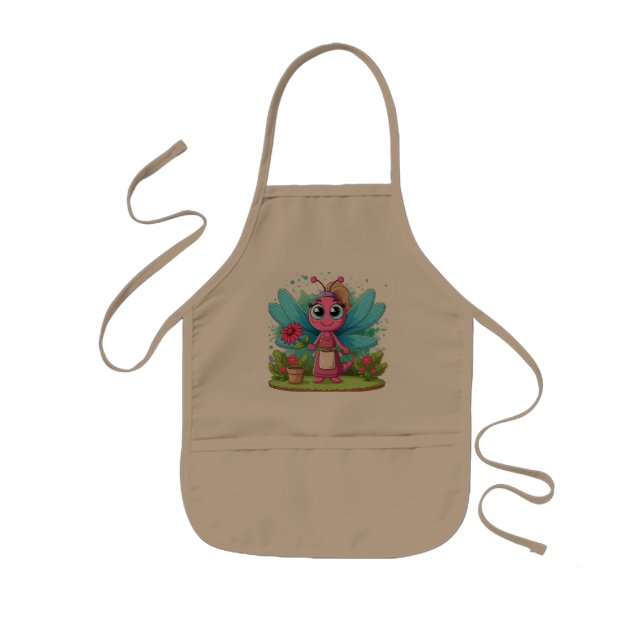 Avental Infantil Bebês Garden Buddy Dragonfly Apron (Frente)