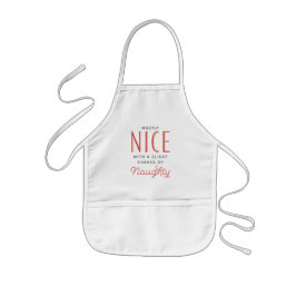 Avental Infantil Bela cozinheira de Natal