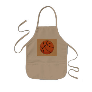 Avental Infantil Bola de Basquete de Cartoon
