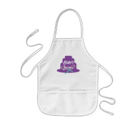 Avental Infantil Bolo de Camadas e Padaria de Whisk Nome Personaliz