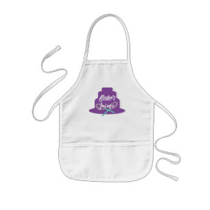 Avental Infantil Bolo de Camadas e Padaria de Whisk Nome Personaliz