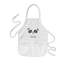 Avental Infantil Bonita personagem panda infantil