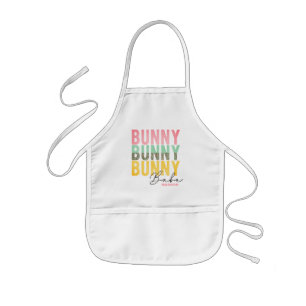 Avental Infantil Bunny Babe Cute Modern Páscoa Personalizada