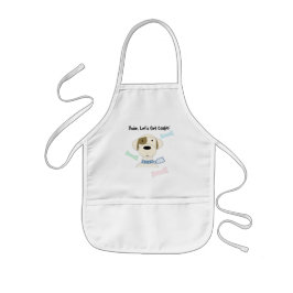 Avental Infantil Cachorro de Desenho Animado com Dito Divertido