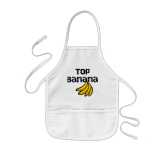 Avental Infantil Camiseta e presentes da banana superior
