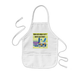 Avental Infantil Camiseta e presentes da menina do trator