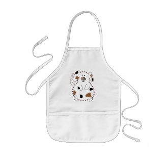 Avental Infantil Camiseta e presentes do cão dos desenhos animados