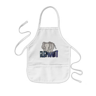 Avental Infantil Camiseta e presentes do elefante