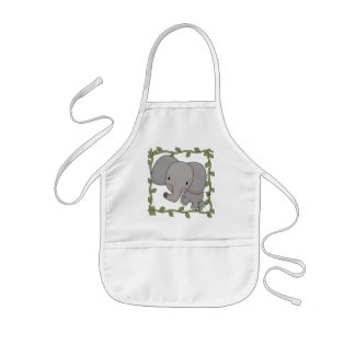 Avental Infantil Camiseta e presentes do elefante do bebê