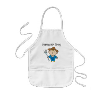 Avental Infantil Camiseta e presentes do menino do fazendeiro
