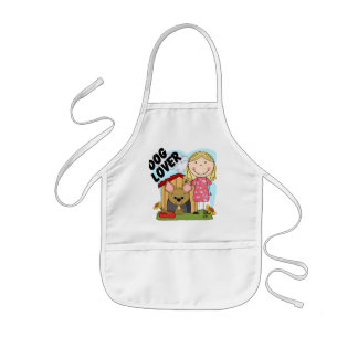 Avental Infantil Camisetas e presentes para garotas louras do Cão