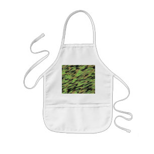 Avental Infantil Camuflagem verde do exército Textured