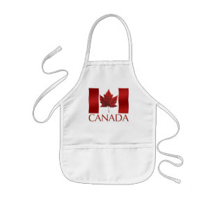 Avental Infantil Canadá Bandeira Souvenir Kids Apron Canada Souveni