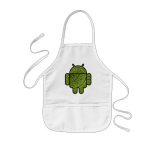 Avental Infantil Caractere de porta Pancho para o robô Android™