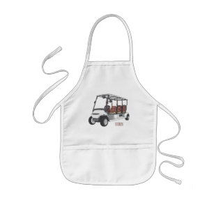 Avental Infantil Carrinho de golfe / desenho animado de buggy de go
