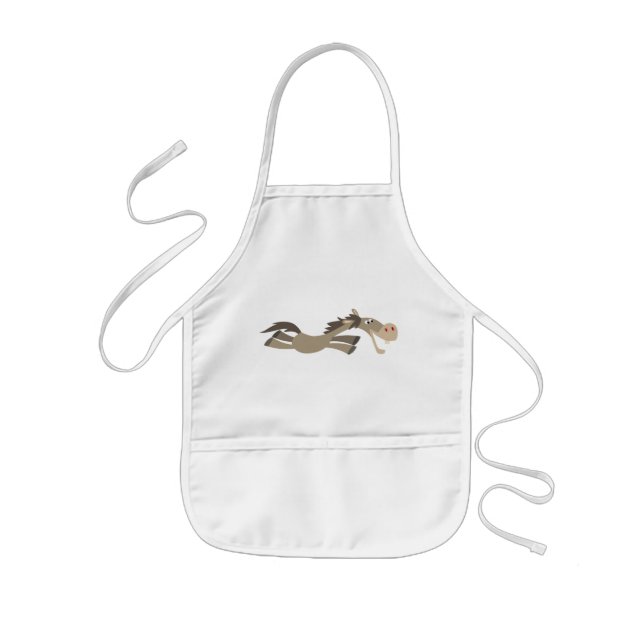 Avental Infantil Cartoon Gelado Crianças de Cavalo Apron (Frente)