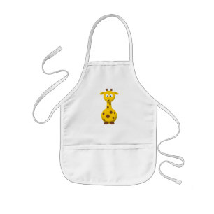 Avental Infantil Cartoon Giraffe