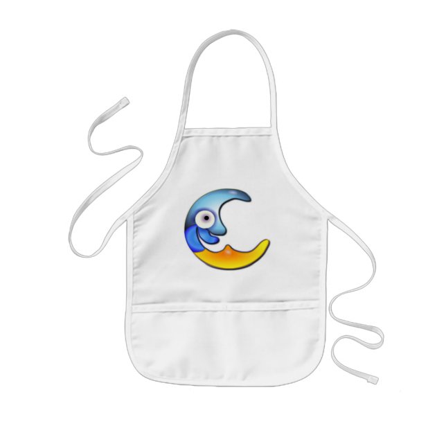 Avental Infantil Cartoon Louco de Lua Apron (Frente)
