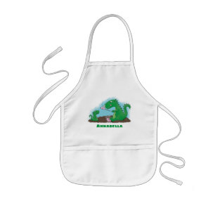 Avental Infantil Cartoons de marshmallow de dragões-cúpulas