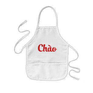Avental Infantil Chào/olá! ~ Vietnam/vietnamita/Tiếng Việt