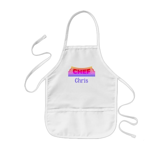 Avental Infantil Chef Menino ou Menina (Frente)