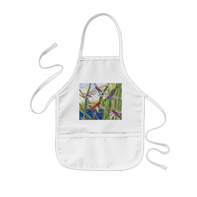 Avental Infantil Child Apron com Dragonflies (Frente)