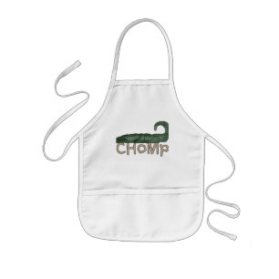 Avental Infantil Chomp o camiseta e os presentes do jacaré