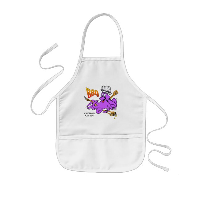 Avental Infantil CHURRASCO Octopus Kids Apron (Frente)