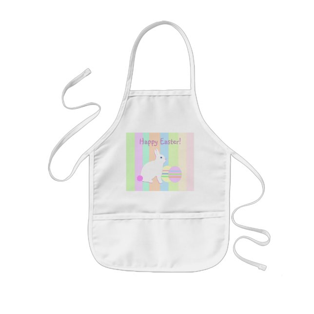 Avental Infantil Coelhinho e Ovos felzs pascoa (Frente)