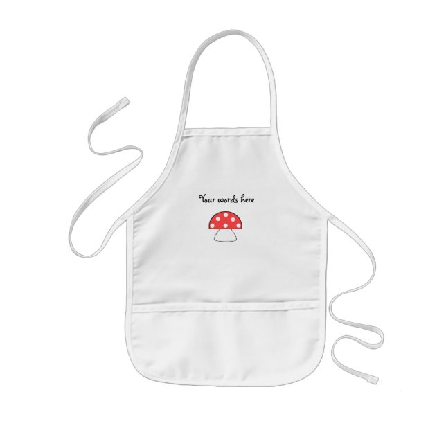 Avental Infantil Cogumelo vermelho (Frente)