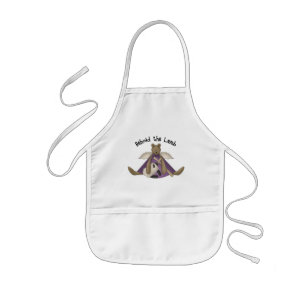 Avental Infantil Contemplem a Páscoa de Lamb Christian Kids Apron