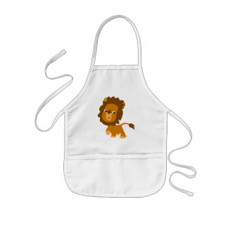 Avental Infantil Conteúdo Da Cartonagem Em Lion Crianças Apron