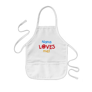 Avental Infantil Cores Primárias Nana me ama T-shirts