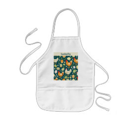 Avental Infantil Cozinha de Fazenda Personalizada Frango Galinha Rú