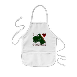 Avental Infantil Cozinhar com dinossauros