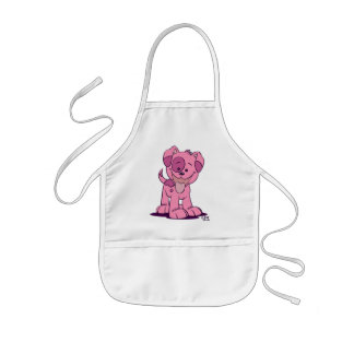 Avental Infantil Cozinhar de cachorrinho rosa Apron