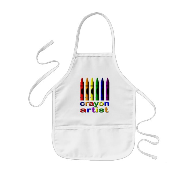 Avental Infantil Crayon Artist Kids Apron (Frente)