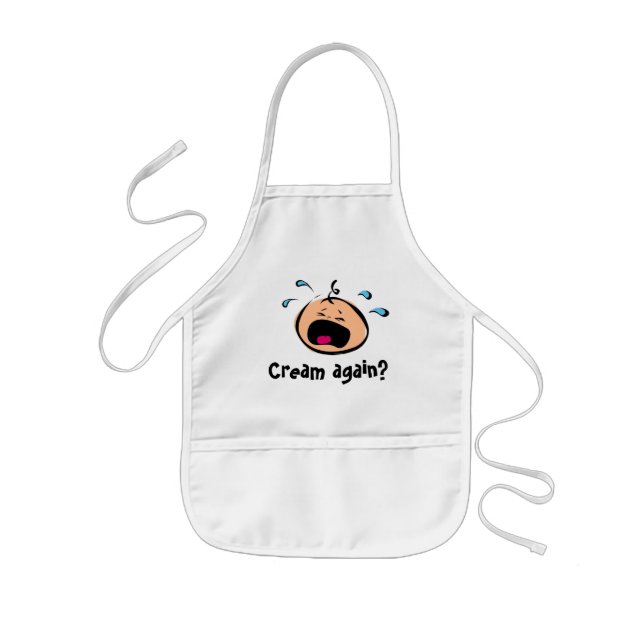 Avental Infantil Creme outra vez? (Frente)