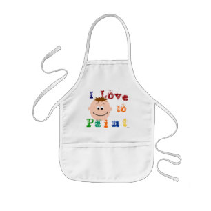 Avental Infantil Crianças Animadas com Pintura de Rosto Apron