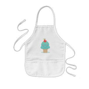 Avental Infantil Crianças Apron/Sorvete Cone