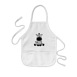 Avental Infantil Crianças Apron/Zebra