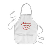 Crianças de Nome Personalizado Feriado Baking Crew