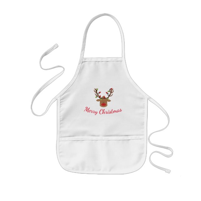 Avental Infantil Crianças Feriado Apron (Frente)