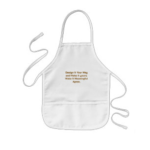 Avental Infantil Crie seu Personalizado 20"l x 15"w