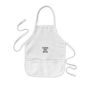 Avental Infantil Crie seu Personalizado 20" x 15" Branco