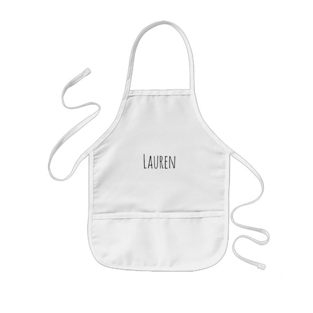 Avental Infantil Custom Name Kids Apron (Frente)