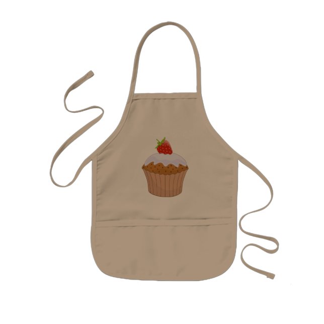 Avental Infantil Cute Strawberry Bun (Frente)