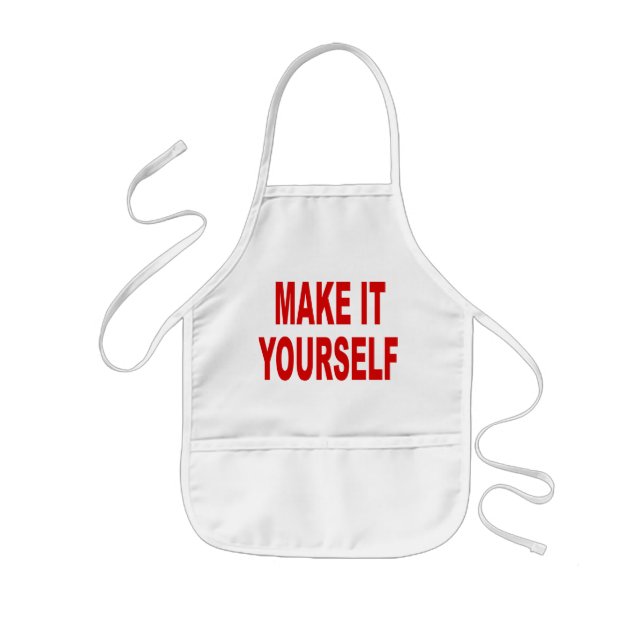 Avental Infantil DIY fazem-no você mesmo (Frente)