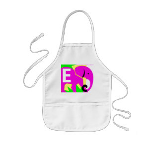 Avental Infantil "Elefante Rosa"
